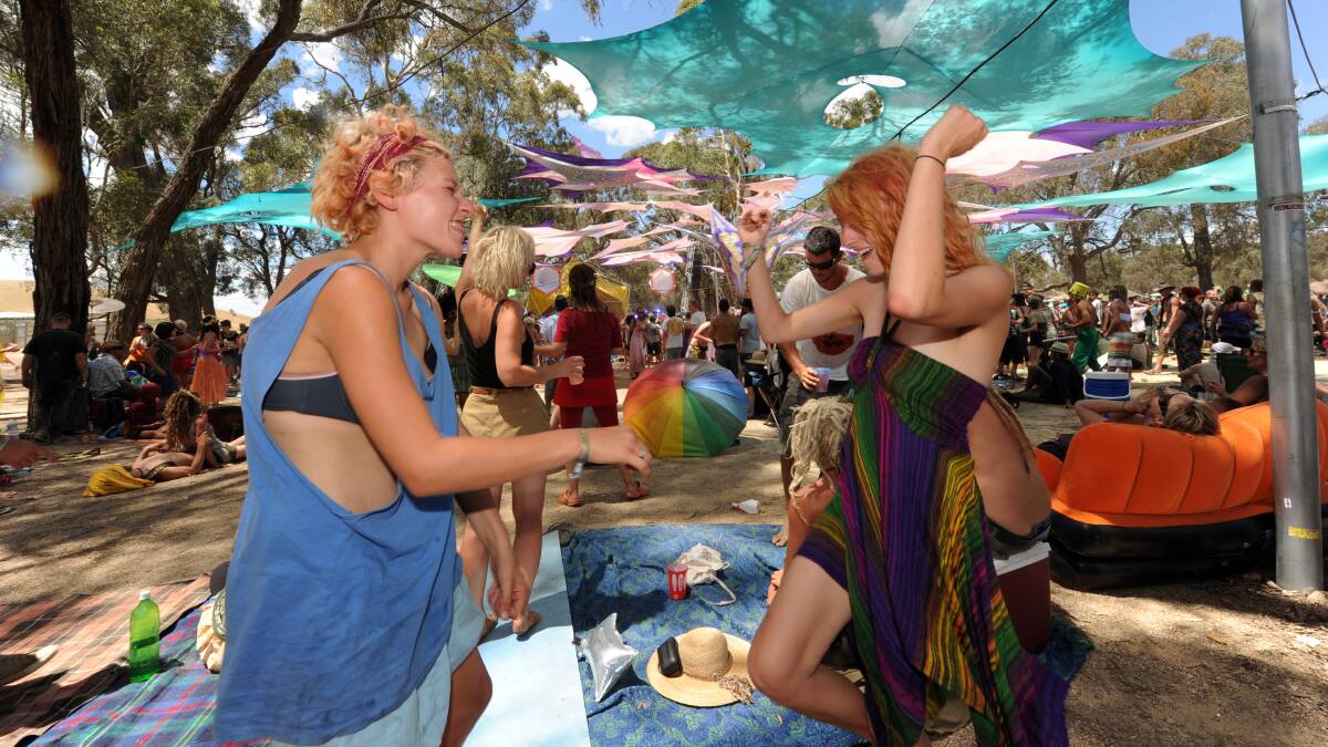 POSITIVE VIBES: The Rainbow Serpent Festival is all about friendly conversation, the sharing of love, food, gifts and the electric energy of the crowd, with a small minority of drug users giving it a bad name, according to festival goer Ariane Virgona.