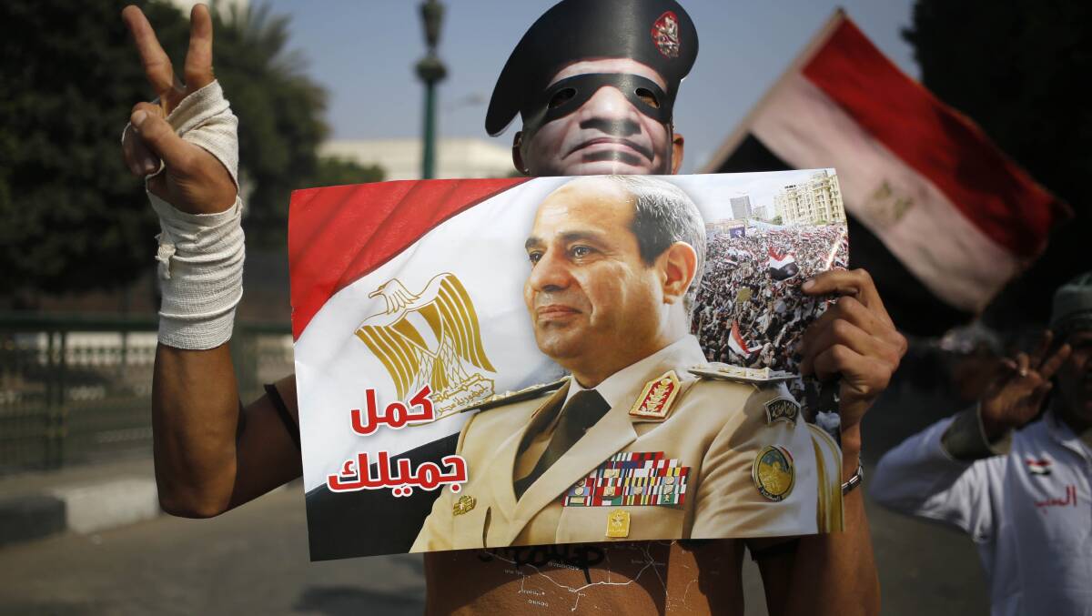 FAILURE: General Abdel Fattah al-Sisi is now back in power in Egypt, despite a democractic revolution five years ago.