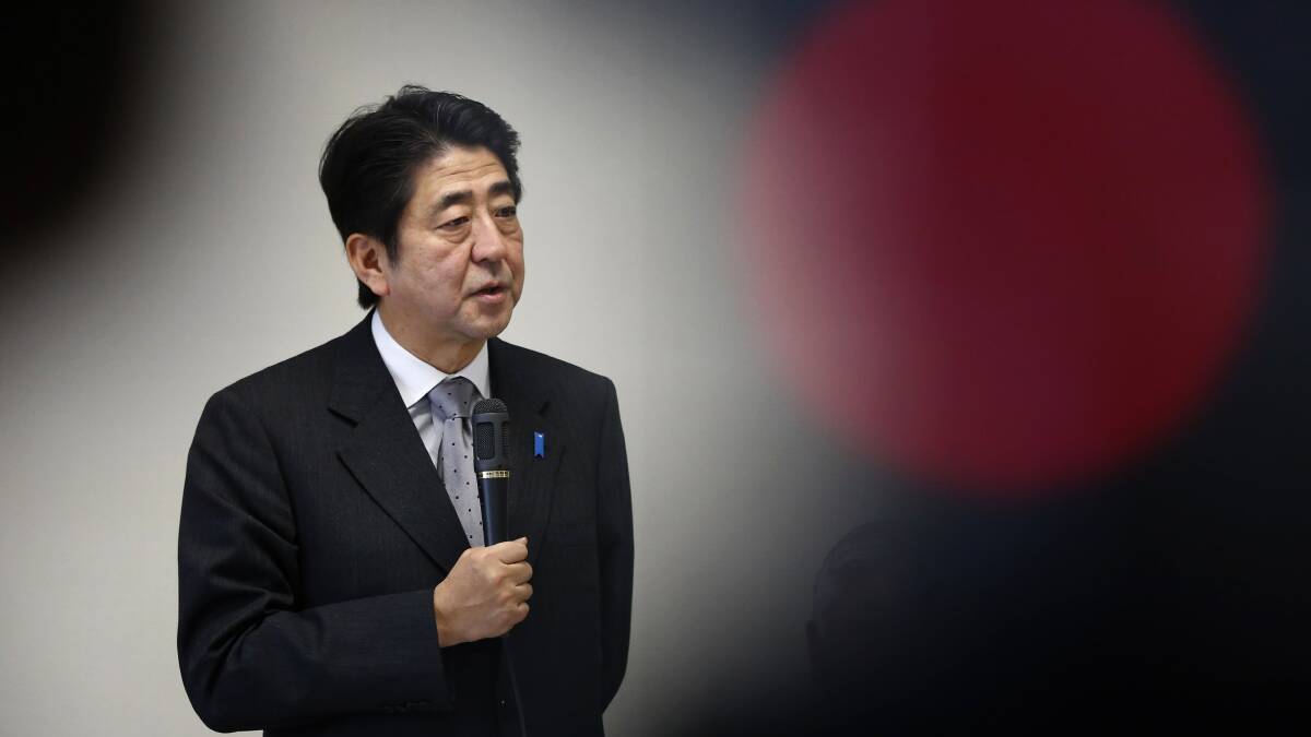 Japan's prime minister Shinzo Abe is fighting to remove the "peace constitution" preventing them from fighting wars.
