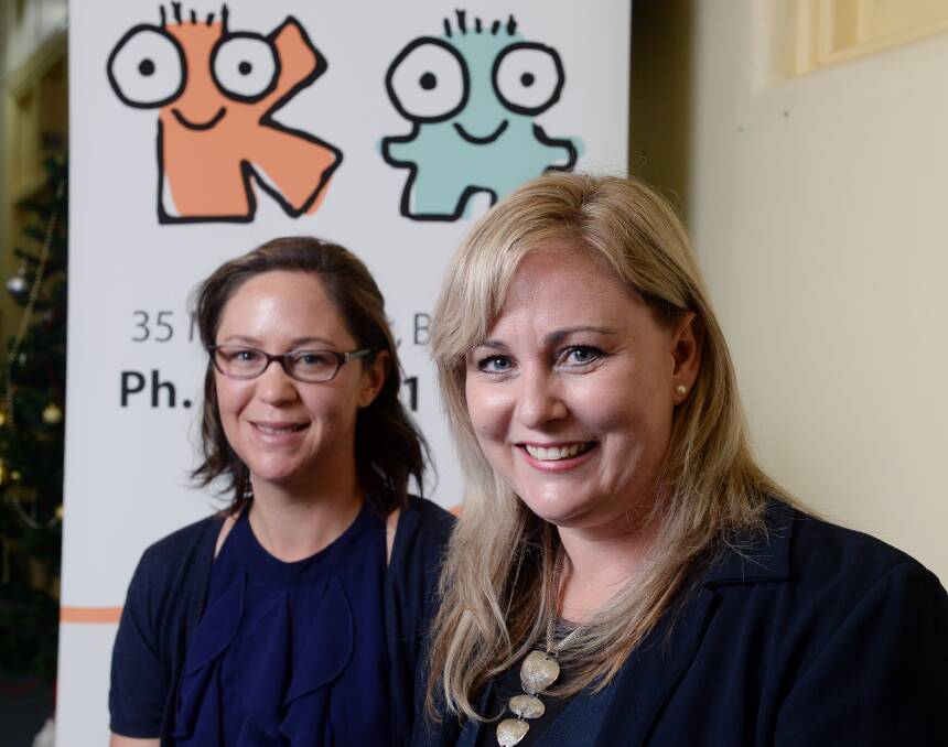 BRIGHT NEW FUTURE: Karden Disability Support Foundation chair Daina MacLeod, left, and chief executive officer Rachael Jones. Picture: Kate Healy