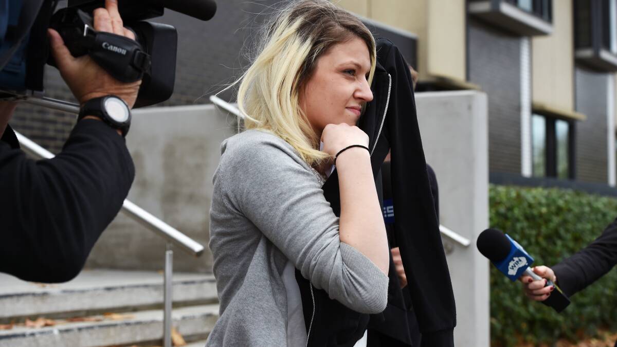 CHANGED: Rebekah Stewart, who is alleged to hit cyclist Christian Ashby as he rode around Lake Wendouree on Good Friday, had her bail varied in court today.