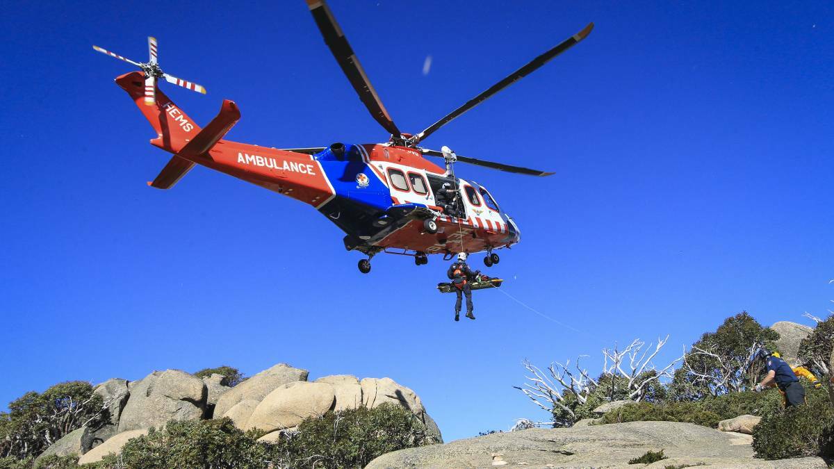 An elderly Beechworth woman has been flown to Melbourne after falling from a Mount Buffalo walking track. Picture: Border Mail