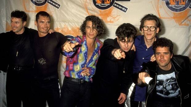 INXS during their heyday in the early 1990s. 
