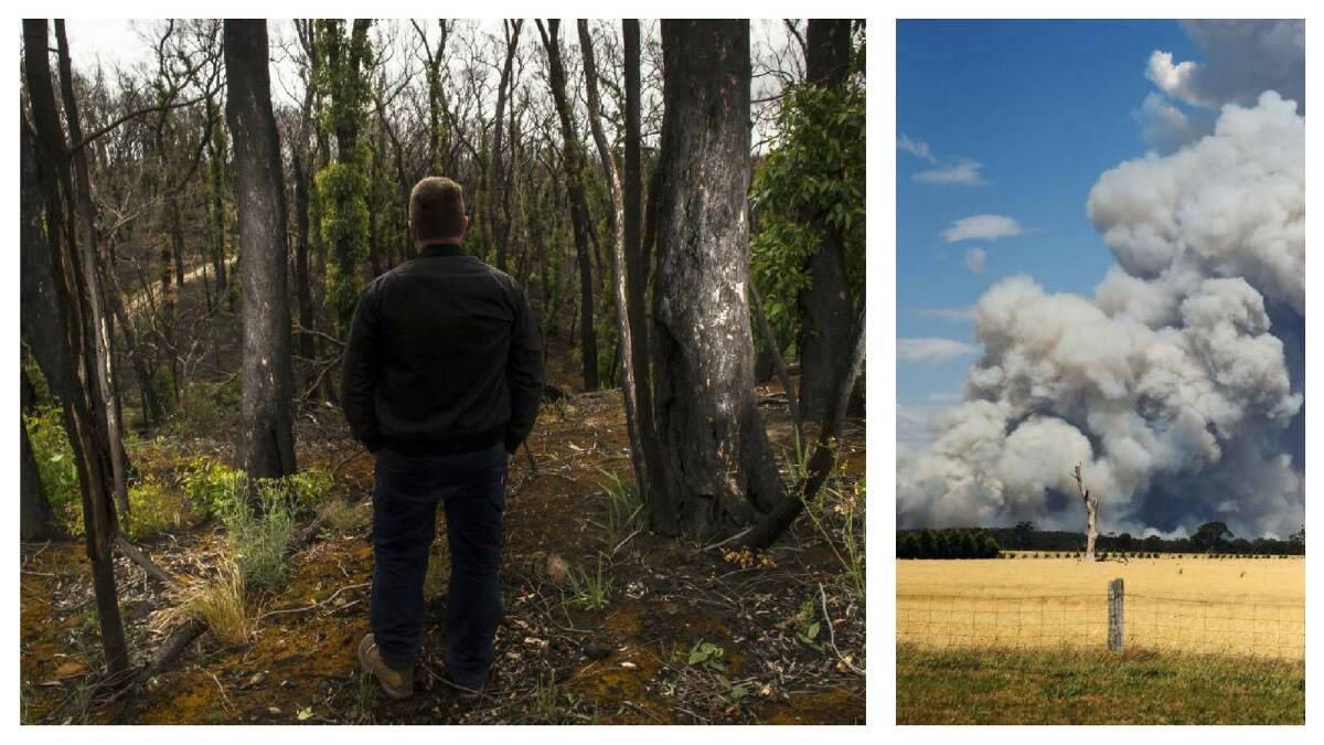 Roger Skimming reflects on the last 12 months since the devastating bushfires ripped through the community. Picture: Luka Kauzlaric