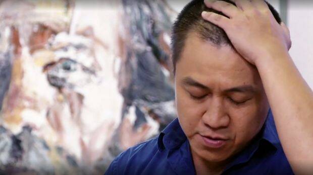 Anh Do was left speechless on Wednesday night's episode of Brush with Fame.  Photo: ABC
