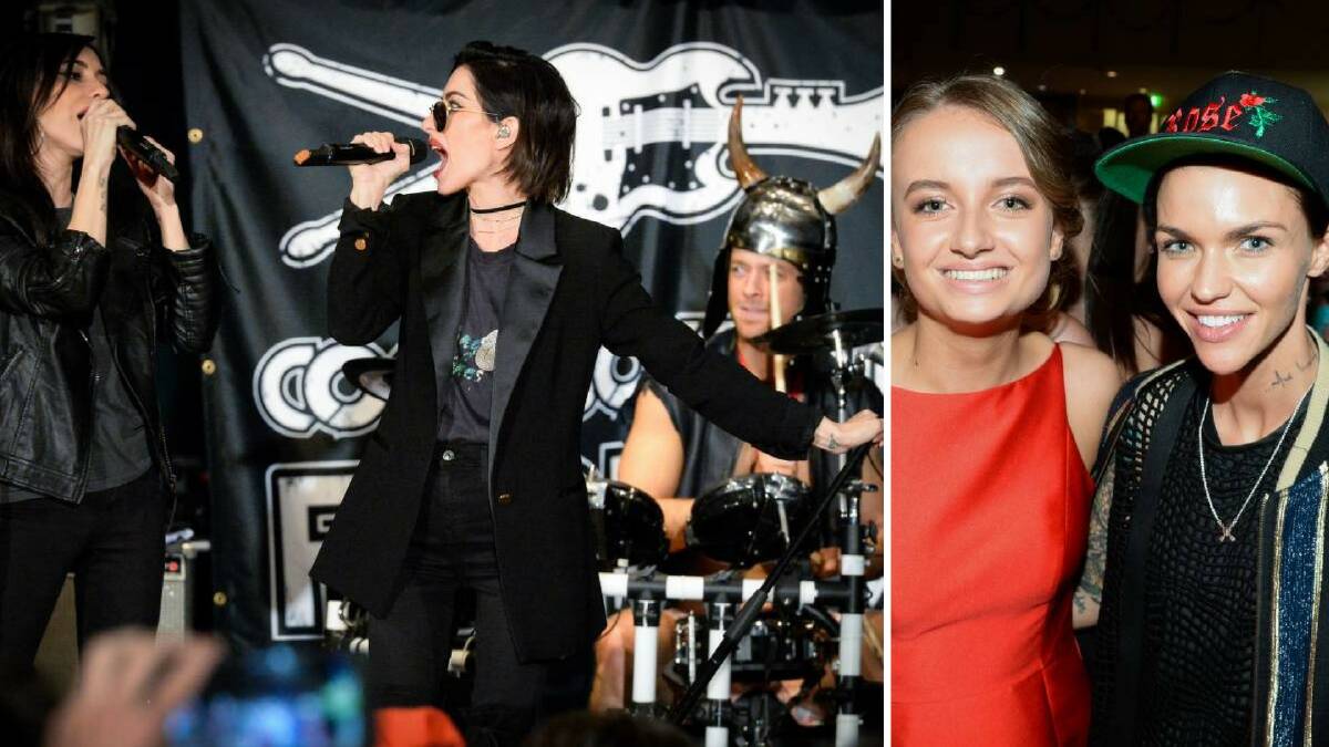 Ruby Rose makes surprise visit with Hamish, Andy and Veronicas at Catholic College Wodonga formal