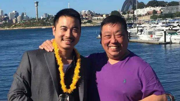 Simon Zhou with Ernest Wong. Photo: Supplied
