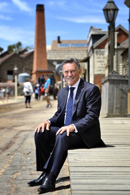 STEPPING DOWN: Sovereign Hill chief executive officer Jeremy Johnson will retire in 2018 after 22 years at the outdoor museum. Picture: Dylan Burns