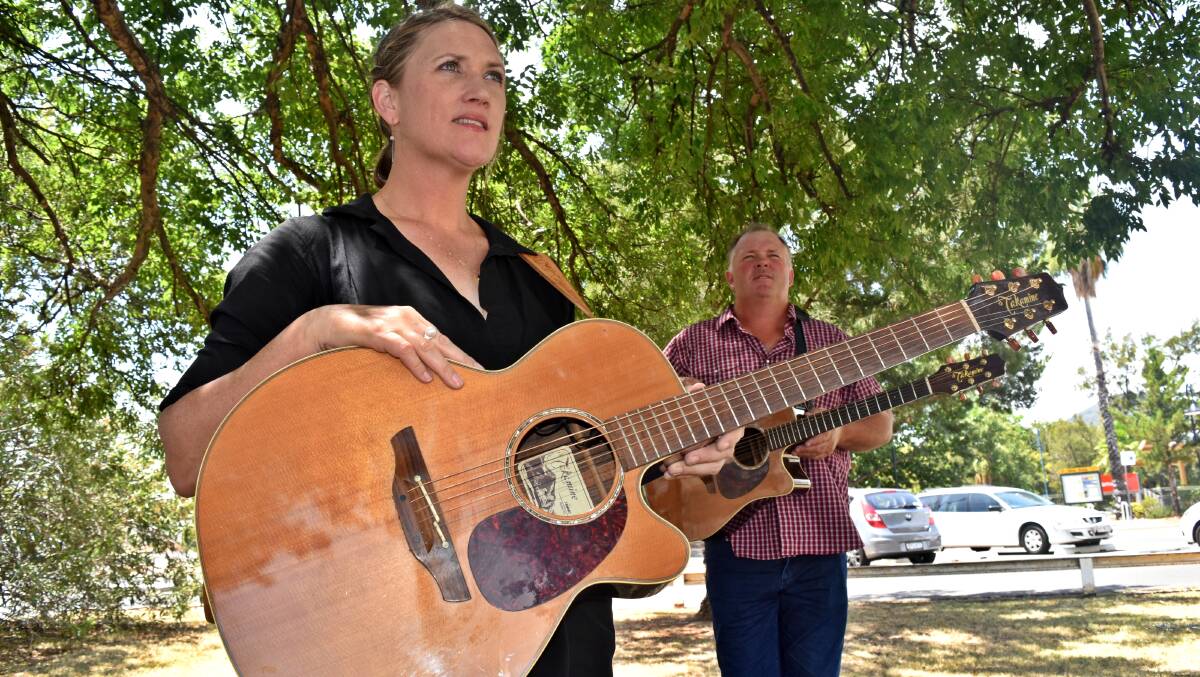 TAKING A STAND: Sara Storer and her brother Greg will perform their new song, Unite, live for the first time at Tamworth Town Hall on Thursday. Picture: Ben Jaffrey