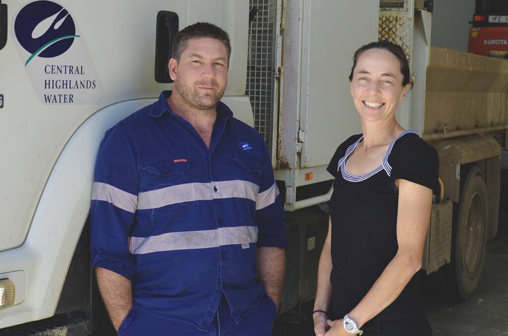 Central Highlands Waters’ Matthew Stowe and Bridgett Wetherall are committed to improving system performance using state-of-the-art technology.