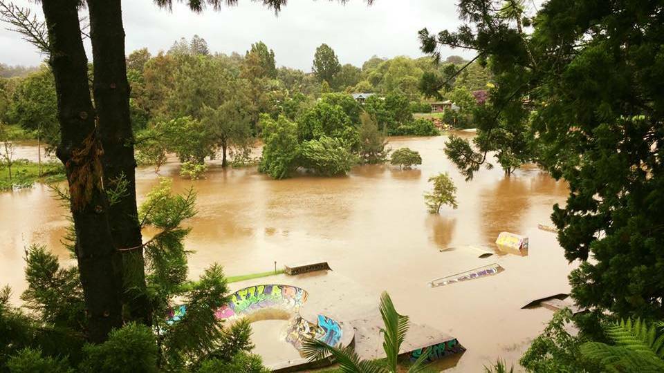 Flooding at Bellingen on NSW's Mid North Coast.