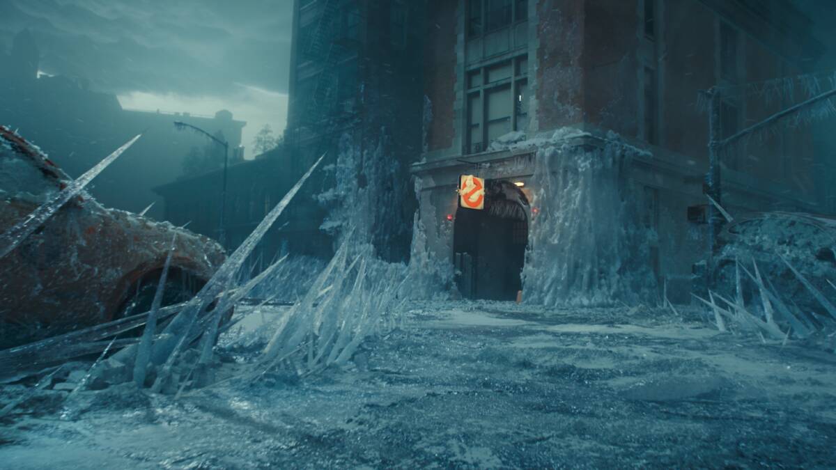 A scene from Ghostbusters: Frozen Empire. 