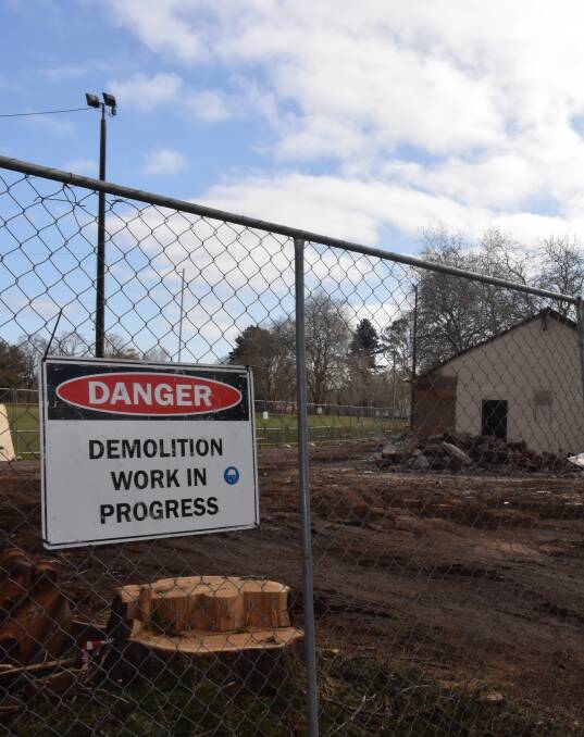 DEMOLITION: Demolition at Victoria Park is under way, with works expected to be completed by April 2016. 