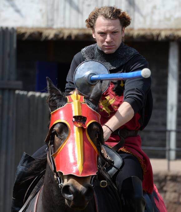 TOP JOUSTER: Kryal Castle's Phillip Leitch won an international jousting competition. Picture: Kate Healy 
