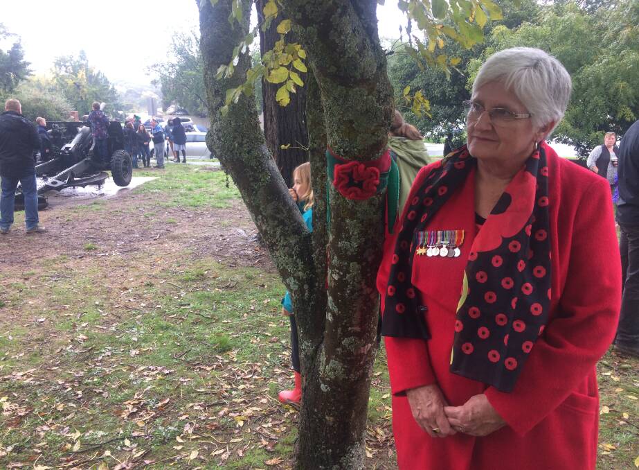 When Peta Gillespie hears the Last Post she thinks of the lifetime of grief her relatives, and thousands of others, endured. Picture: Olivia Shying 