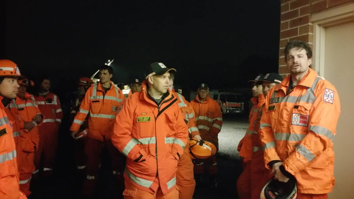 SES members helped police successfully find a missing man. 