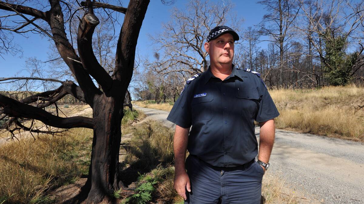 COUNTRY COP: Leading Senior Constable David Kelly says the township of Learmonth was rocked by the 2016 fires. Picture: Lachlan Bence 