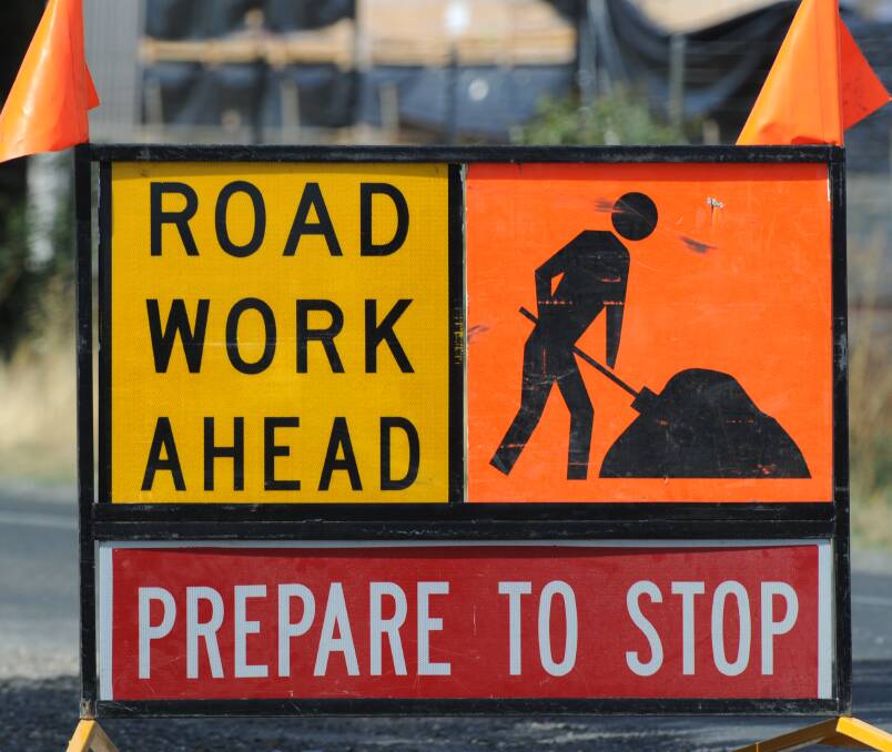 PREPARE TO STOP: Drivers can expect delays as road surfaces are upgraded. 