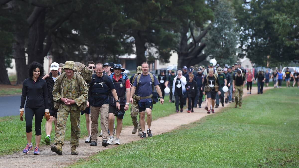 WALKING AS ONE: More than 2000 people gathered for Walk Off The War Within. 