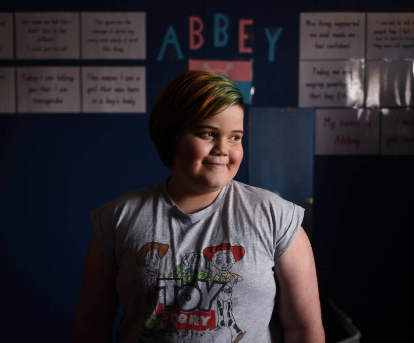 BORN THIS WAY: Mowbray Heights Primary School pupil Abbey Boon told her peers she was transgender in assembly on the last day of term. Picture: Scott Gelston.