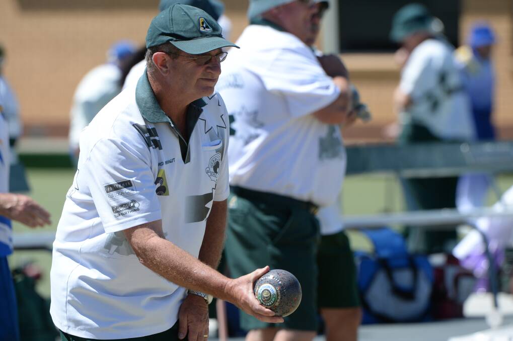 BOWLS: Rob Brehaut in action for Webbcona during Ballarat Geelong premier division weekend pennant. Picture: Kate Healy