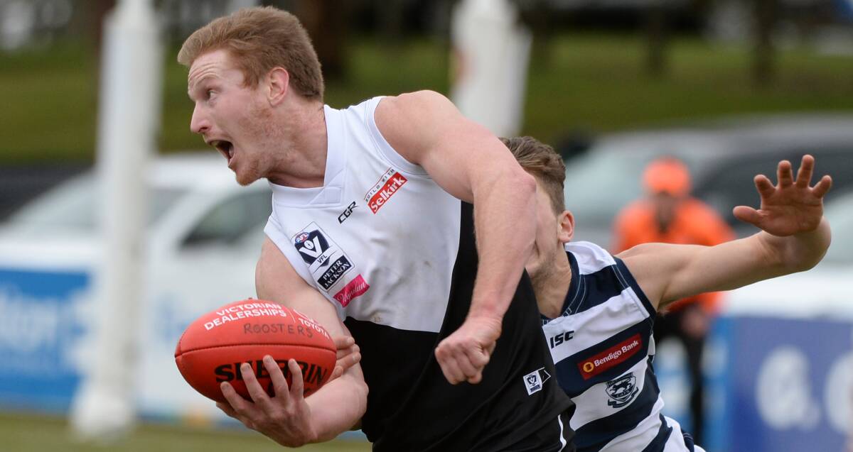 NEW HOME: Nick Peters has left the North Ballarat Roosters after 100 games at the club, joining Lake Wendouree in the Ballarat Football League. Picture: Kate Healy
