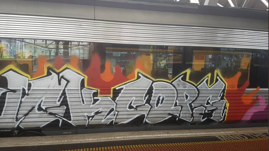Police called after vandals deface train in Maryborough