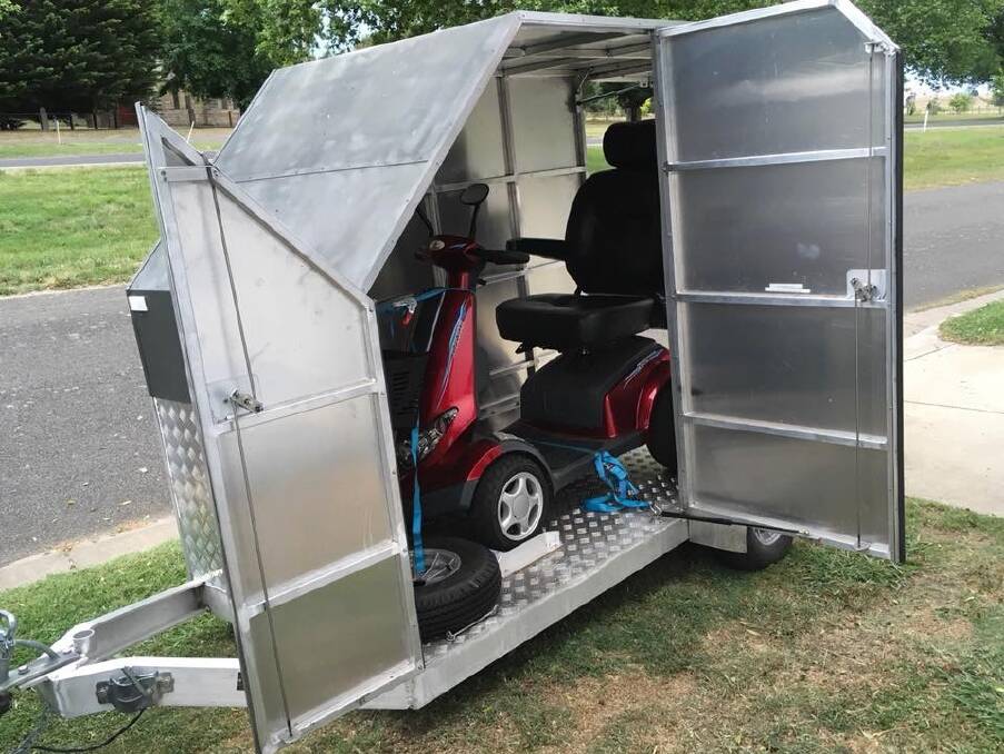 MISSING: Anyone with information about a stolen wheelchair trailer, which was last seen in Learmonth, is urged to contact Crime Stoppers.