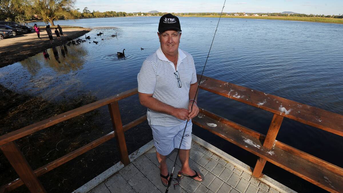 STOIC: Brave patient Alan Grieg called on all Ballarat anglers to get down to Lake Wendouree on Saturday for a fundraiser to raise awareness about his rare condition called amyloidosis from 6am until 3pm. Picture: Lachlan Bence 