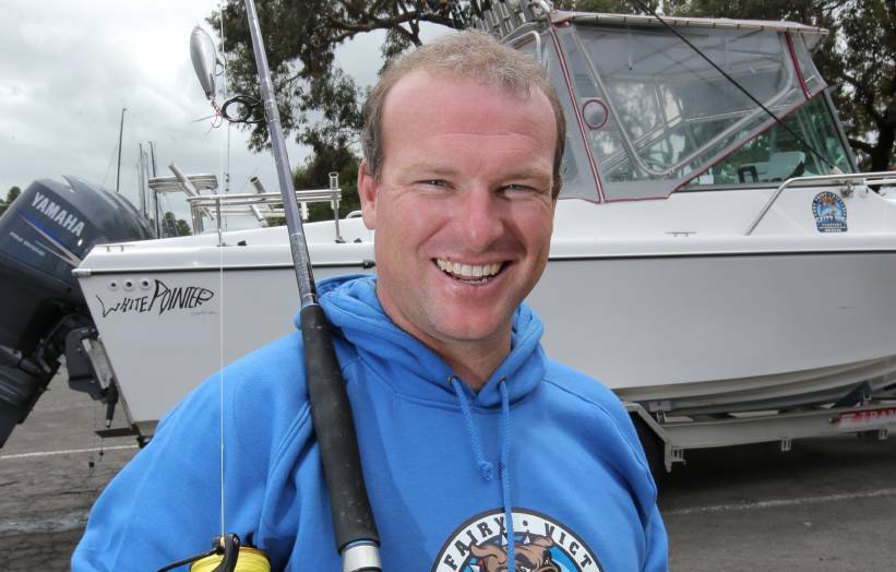 Port fairy fisherman and Salty Dog Charter owner Daniel Hoey says losing a cage full of burley to a great white shark was the least he was worried about at the time.