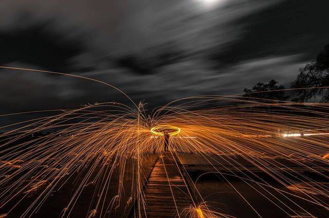 Photo of the day: Simply upload your photo each day with the hashtag #ballarat to be in the running for your photo to appear. Today's #picoftheday is by @joshdavis23_ – Some steel wool action on a fun random night out shooting with @jrodfitness #theballaratlife #ballarat #visitballarat #lakewendouree #ig_steelwool #longexposureshots #canon_official #wandervictoria