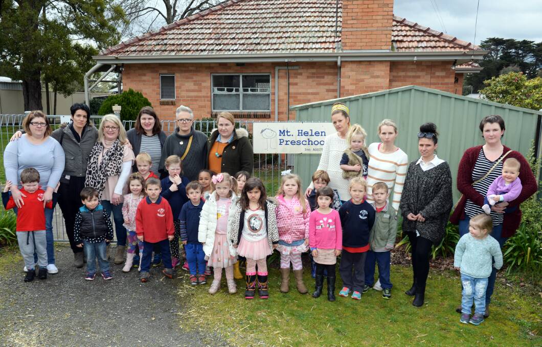 UPSET: Mount Helen Preschool families want other children to enjoy the small, semi-rural learning environment and fear their sense of community will be lost. Picture: Kate Healy