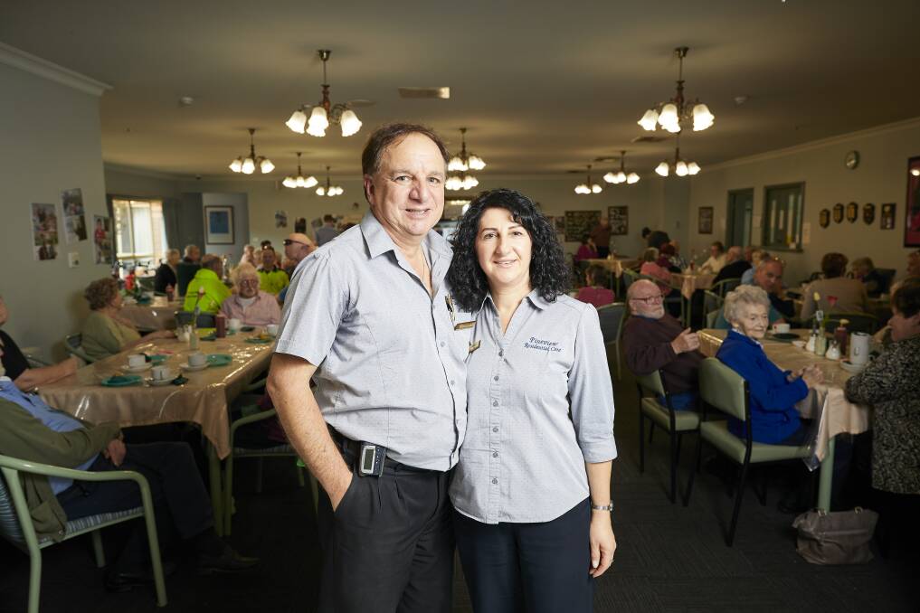 CARE: Pineview owners Frank and Maria Cotronea are saying goodbye to the business they have run in a family-style approach. Picture: Luka Kauzlaric