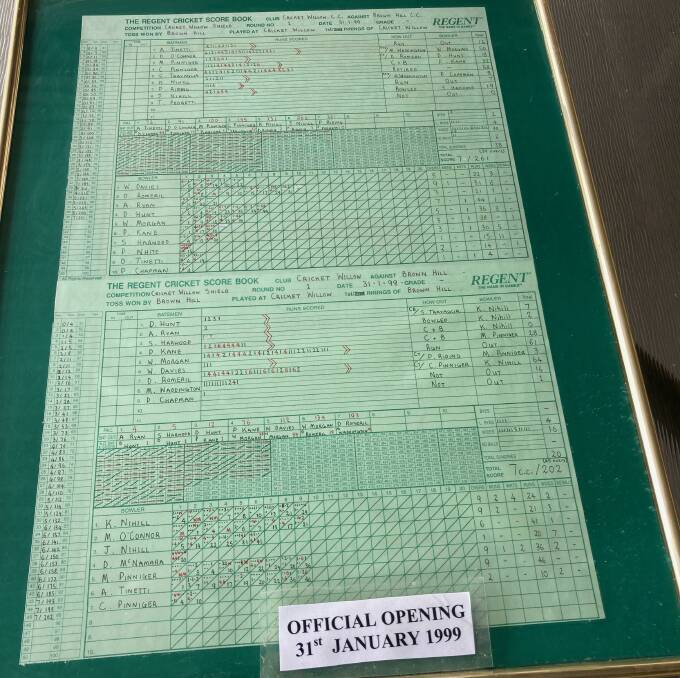 The official scorecard from January 31, 1999.