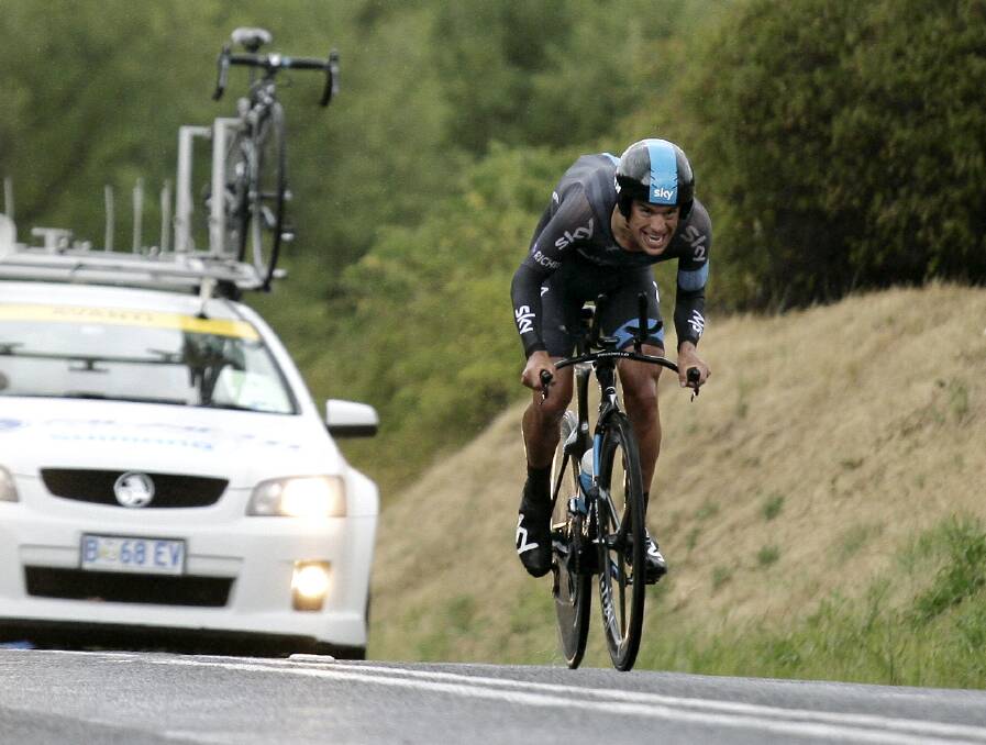 Elites like international sensation Richie Porte could grab a coffee largely unnoticed in Sturt Street, then put on a pure show in the Buninyong time trial in 2015. Picture by Craig Holloway