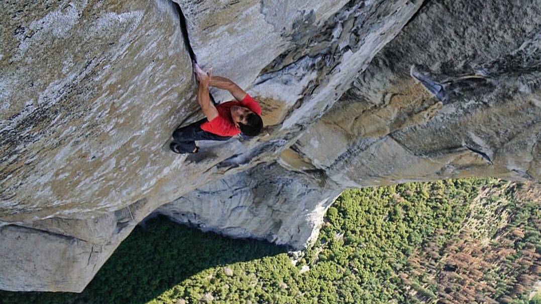 FOCUS: Alex Honnold's calm comes from meticulous preparation to conquer the seemingly impossible without fear. Picture: Jimmy Chen via Alex Honnold, Facebook.