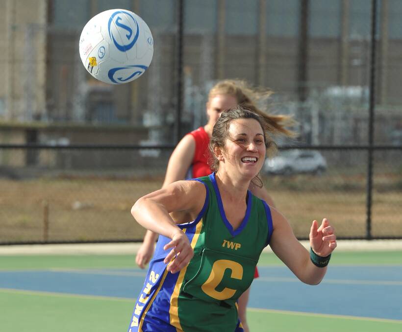 NEW STANDARD: Lake Wendouree netballers, led by Kirsty Walsh, will soon have their own change rooms and area to brief players - a rare luxury in the Ballarat Football League. Picture: Lachlan Bence