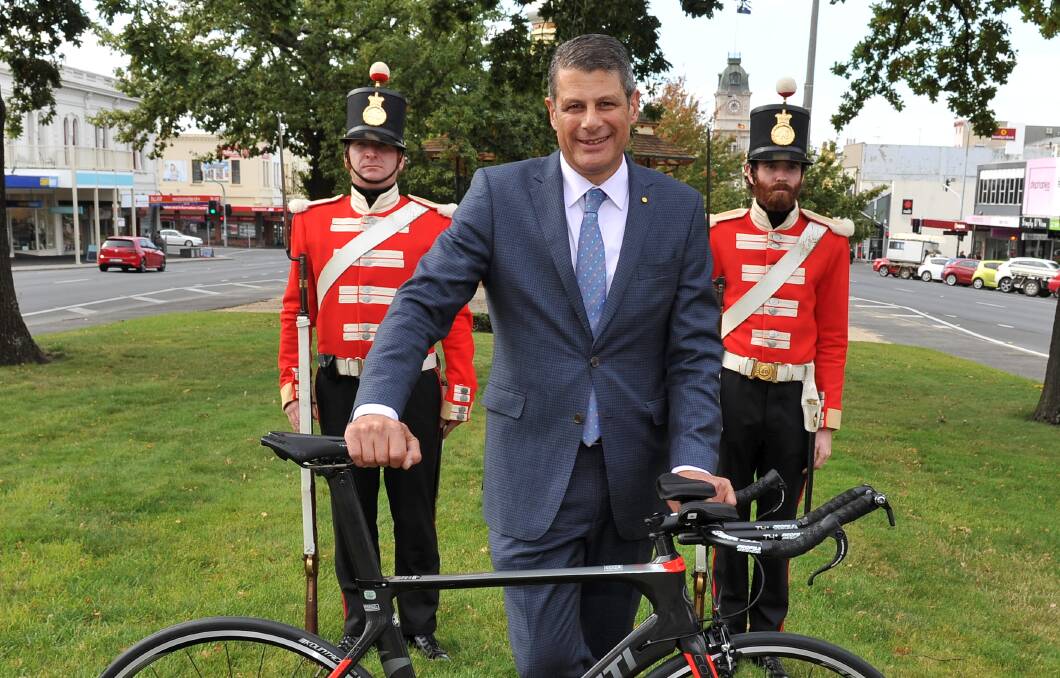 Cycling Australia chairman, Ballarat's Steve Bracks. Picture: Lachlan Bence