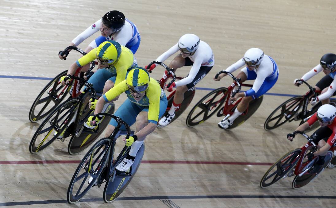 SIMILAR: Expect the fixed gear race to feature bikes similar to these in the velodrome for the Commonwealth Games, but on the road. Picture: AAP