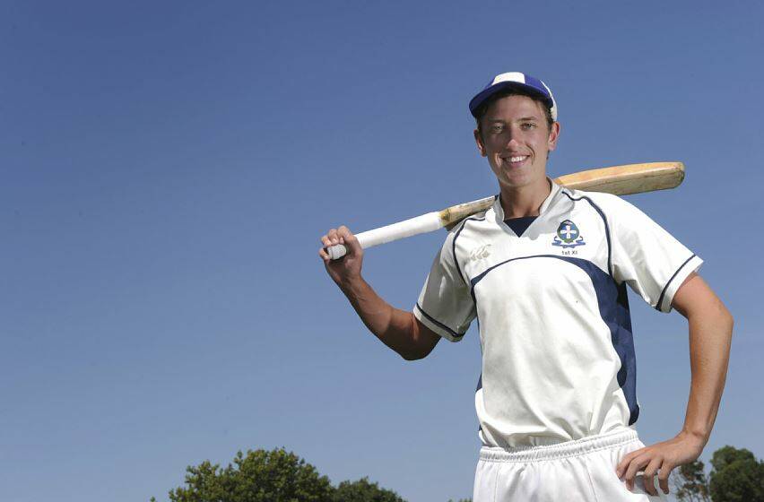 Matt Short, pictured in 2013, after being selected in the Australian under-18 cricket talent squad. Picture b y Justin Whitelock