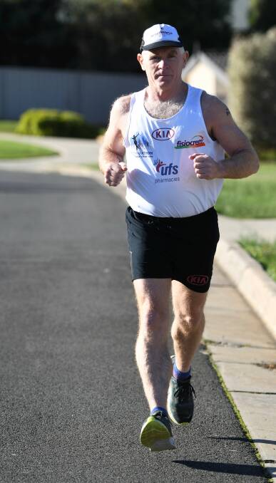 BIG STEPS: Ballarat grandfather Peter Mahoney is ready to run seven marathons, in seven states, in seven days in a bid to protect children. Picture: Lachlan Bence