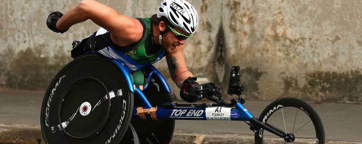 PUSHING THE LIMIT: Marathon man Kurt Fearnley is one of Australia's leading international athletes. Fearnley is vying for gold in his final Paralympics. Picture: Getty Images