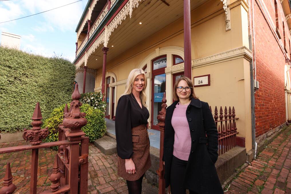 Ballarat Psychology Clinic's Dr Veronica Johnston and Melissa Van Styn at the clinic's Doveton Street South base will host a community grief education clinic for a gold coin donation. Picture: Luke Hemer