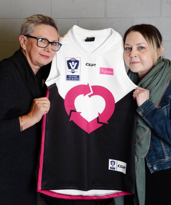 Vivienne Linnane and Nicole Macintosh will be special guests in the North Ballarat VFL president's lunch at Eureka Stadium on Saturday.