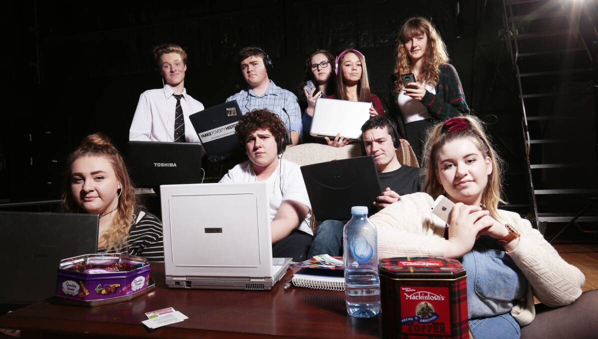 POWERFUL: The Chatroom cast challenges students to really think about suicide prevention and reconnecting with friends. Picture: Luka Kauzlaric