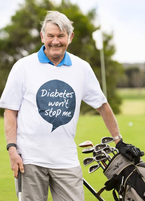ACTIVE: Exercise is important for Peter Eaton, who likes to play golf, work out in the gym and walking the lake to stay on top of his diabetes.