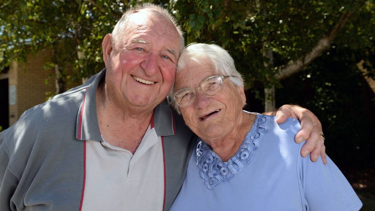 TIMELESS: Bob and Gwen are still as happy married as the day they wed 60 years ago. Picture: Kate Healy.