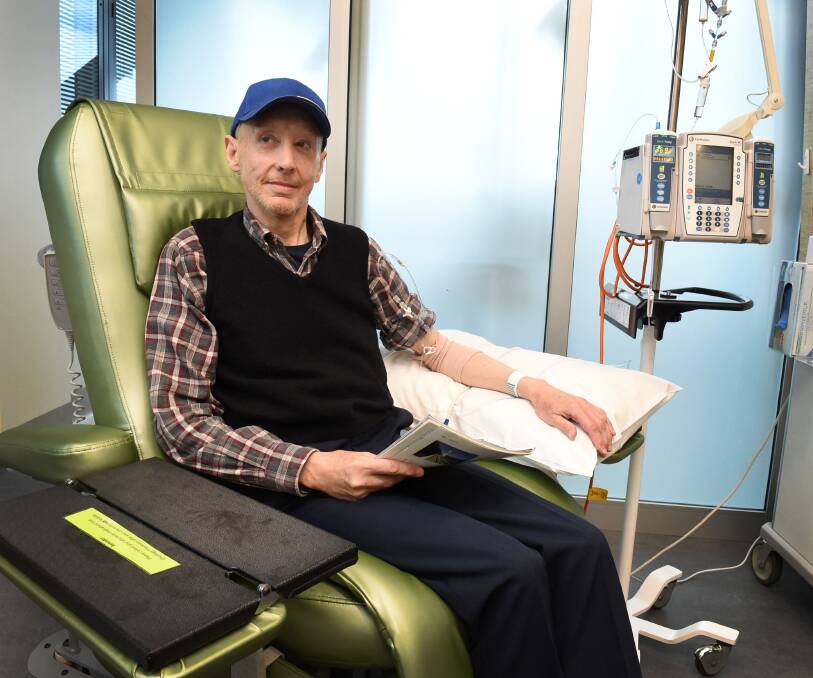 HOLISTIC APPROACH: Smythesdale's Garry Raymond says BRICC offers him positive, all-round support in his chemotherapy treatment. Picture: Lachlan Bence.