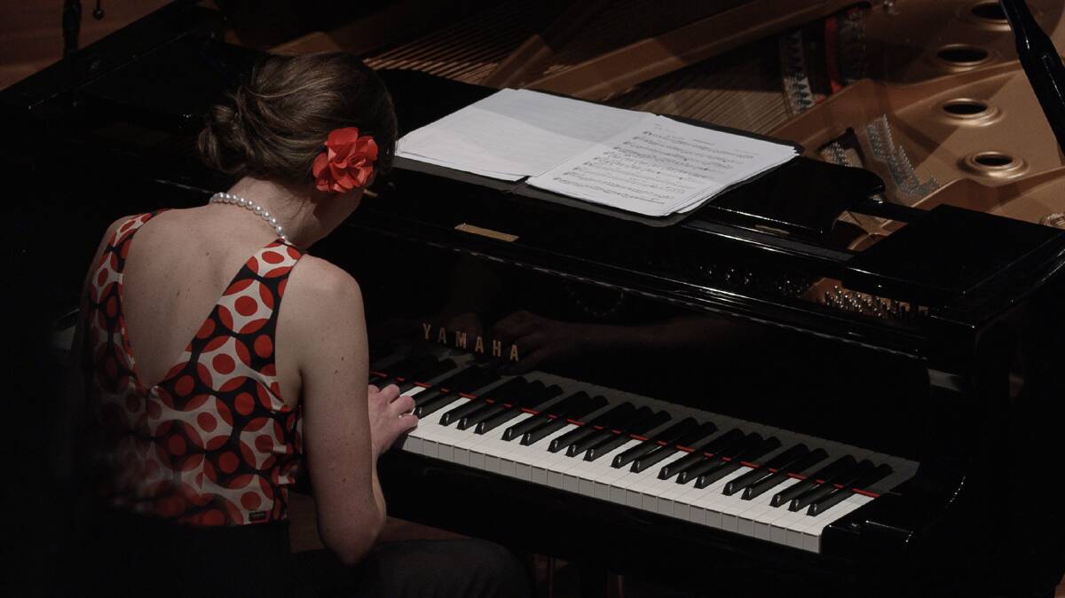 ACTION: Pianist and composer Gemma Turvey, who formed New Palm Court Orchestra.
