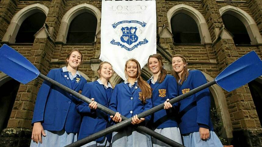 Loreto preprares to return to Girls Head of the Lake in 2010, a year after rejoining the regatta. Picture by Daniel Hartley-Allen